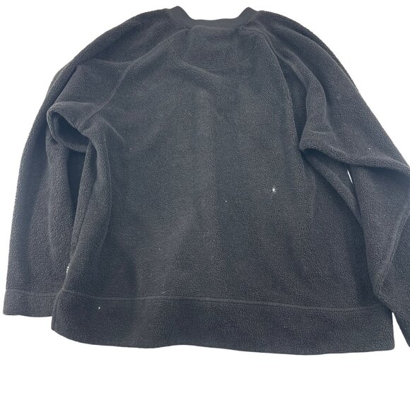 Adidas V Neck Black Fleece Pullover Sweater Men's size Large orange - Picture 5 of 5